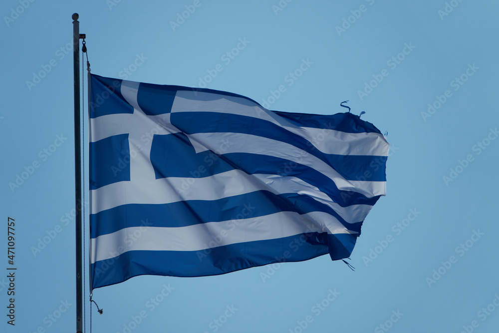 Flaga Grecji - obrazy, fototapety, plakaty 