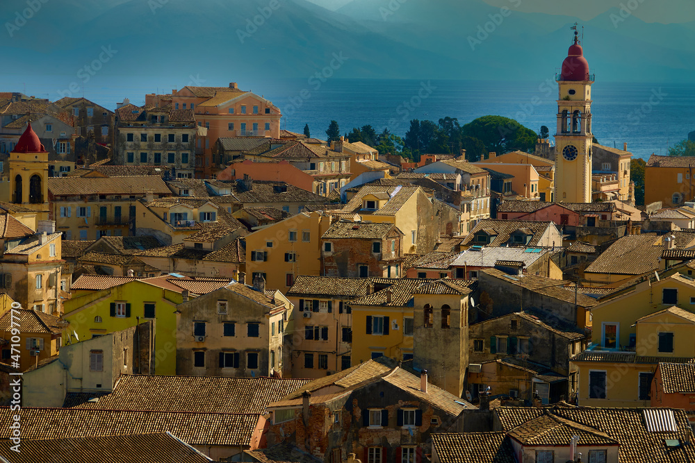 Korfu panorama miasta