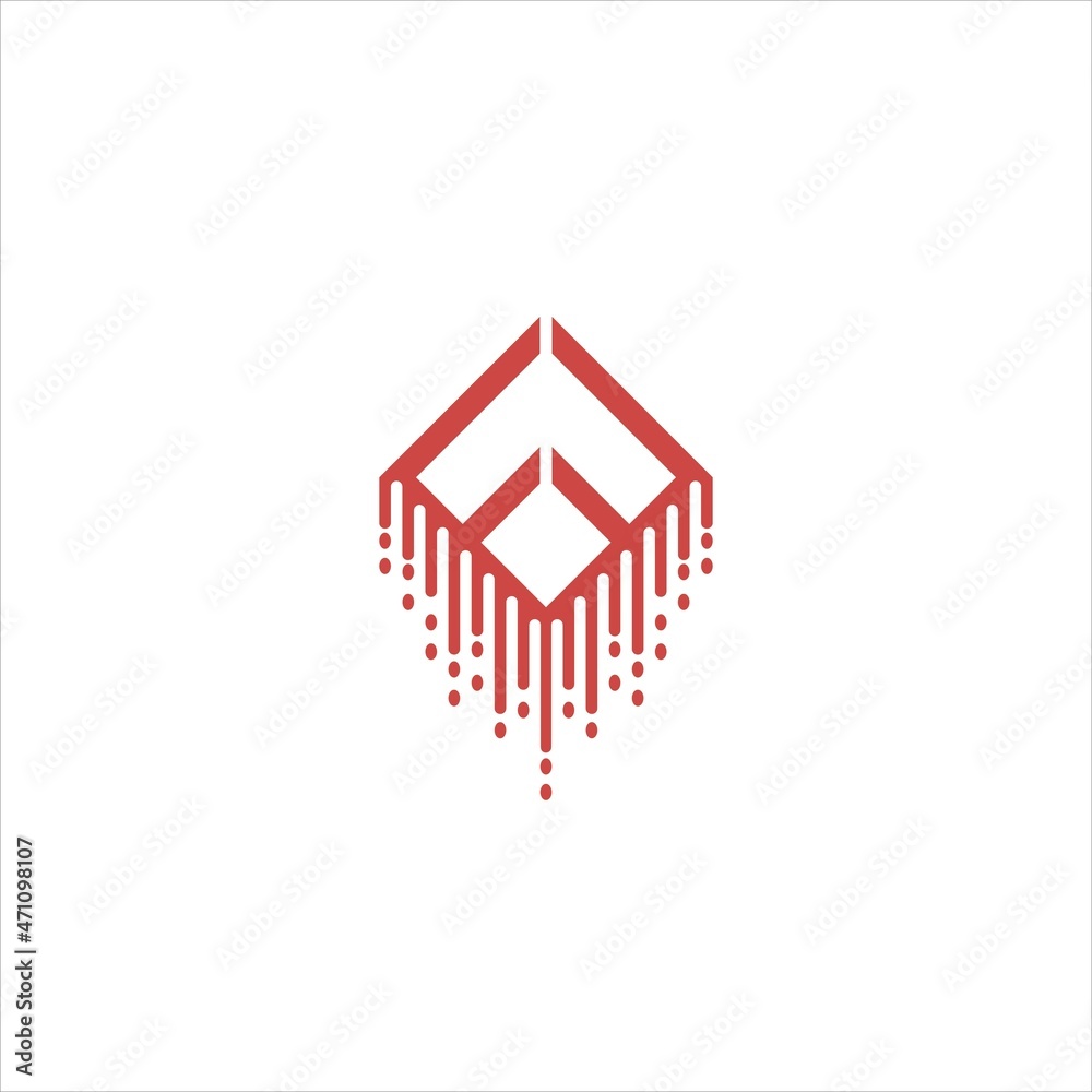 initials f logo vector template fast