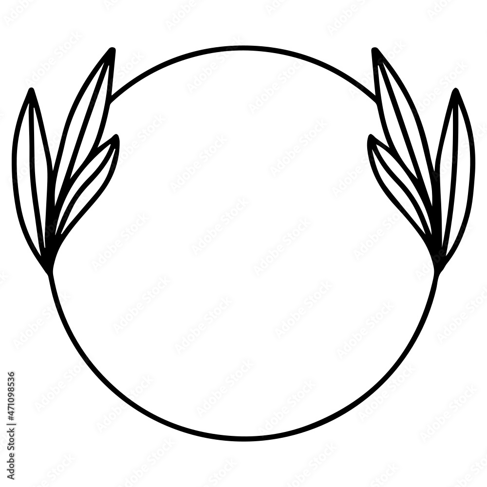 Floral Frame Line Art Floral Frame Line Art