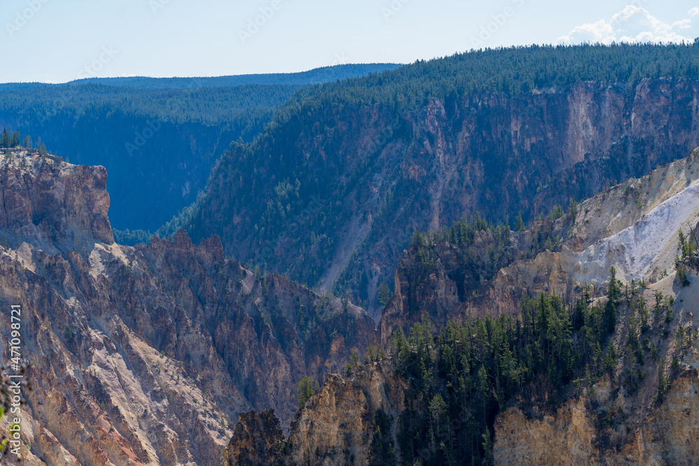The Grand Canyon of the Yellowstone in Yellowstone National Park, Wyoming