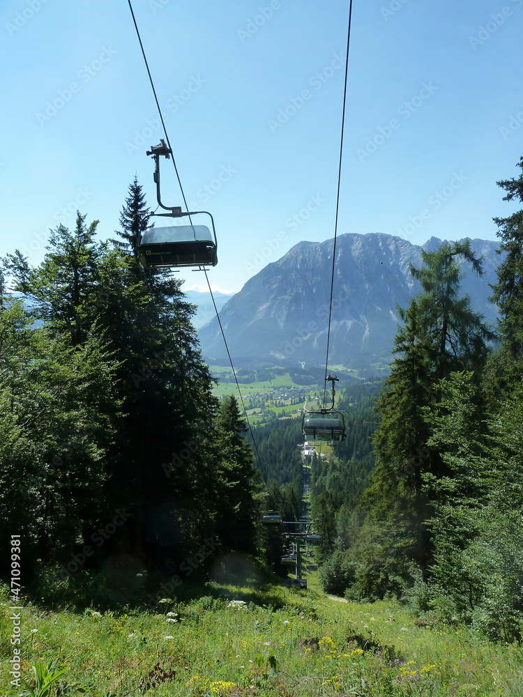 Chair lift to Tauplitzalm, Austria