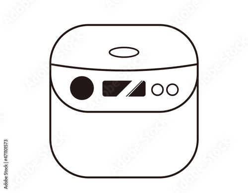 炊飯器　イラスト　シンプル