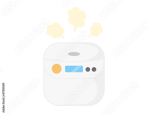 炊飯器　イラスト　シンプル