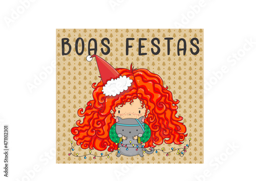 Ilustração natalina vetor, desenho natal vetor, ilustração natal, natal, boas festas, desenho natal, cartão de natal
