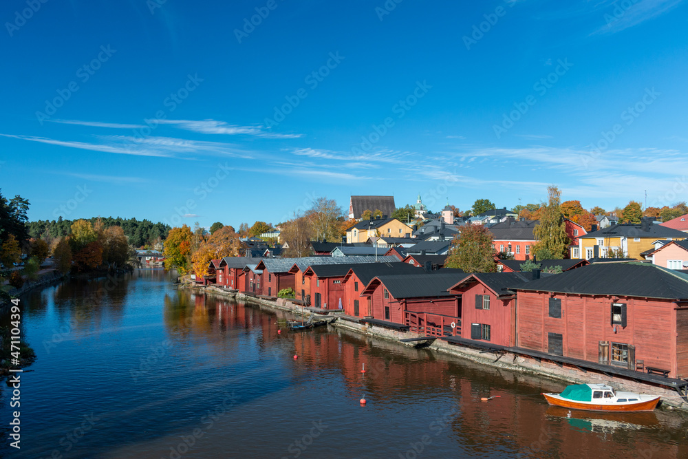 Porvoo old town from the riverside