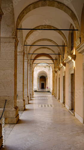 View of Montecassino Abbey  Cassino  Latium  Italy