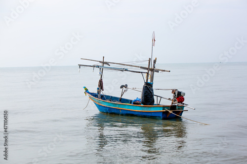 small fishing boat Koh Mook Coast Line