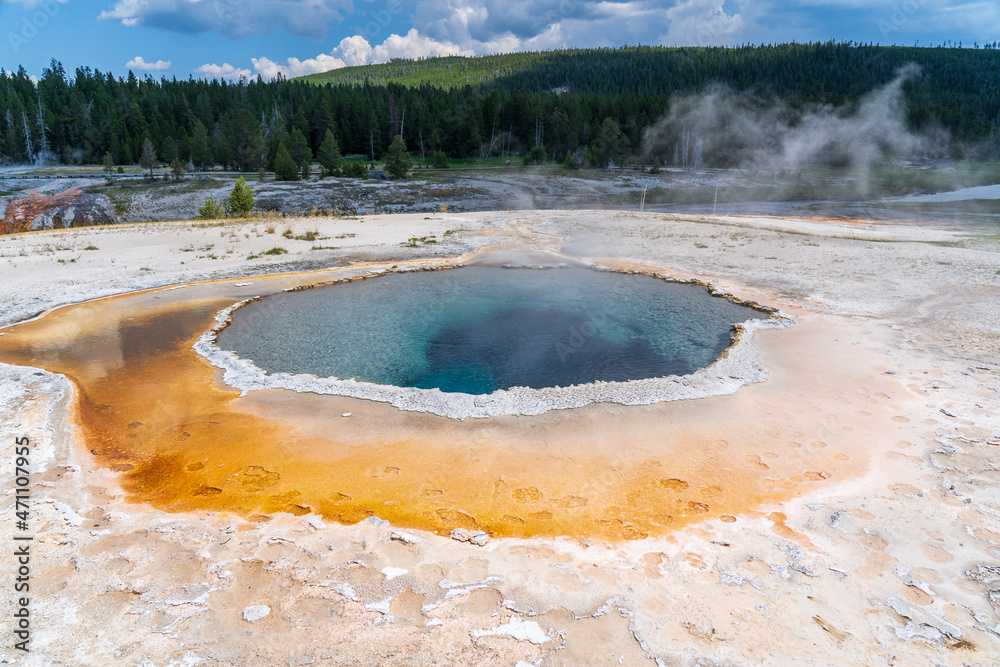 Colorful hot spring in Yellowstone National Park Colorful hot spring in Yellowstone National Park