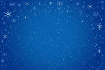 Abstract blue Christmas winter background