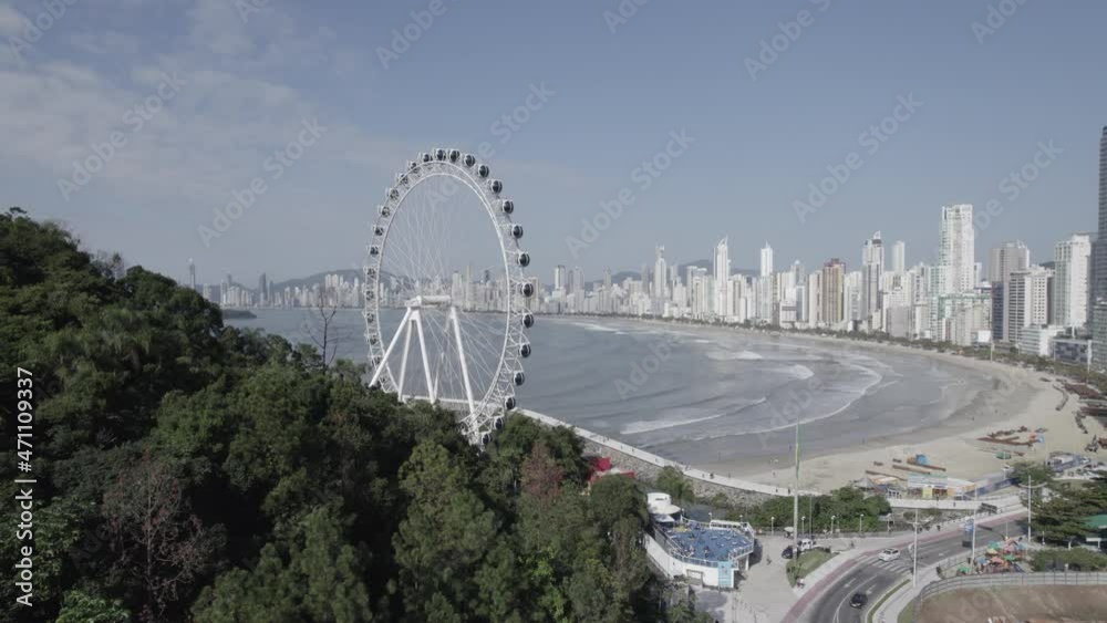 Imagem aérea Balneário Camboriú perfil de cor d-log
