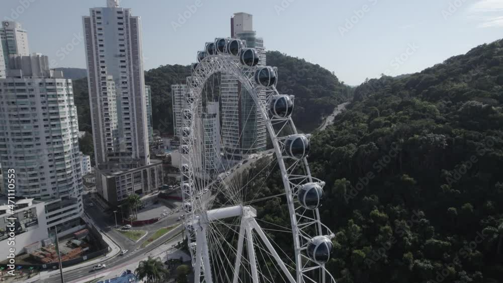 Imagem aérea Balneário Camboriú perfil de cor d-log