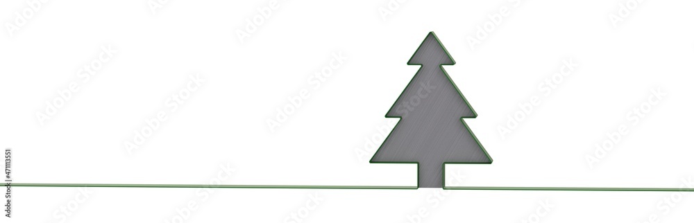 Abstract winter scene with christmas tree Abstract winter scene with christmas tree