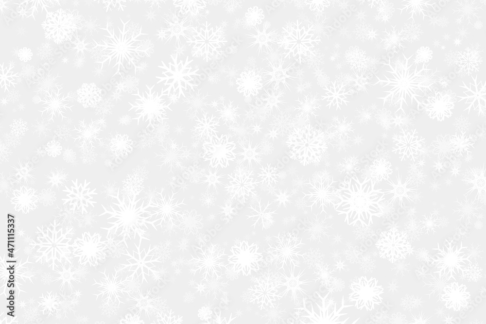 Christmas background with snowflakes