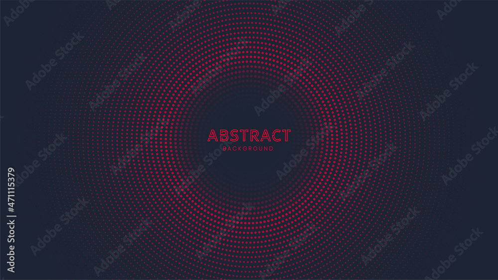 Dark background with halftone red circles Dark background with halftone red circles