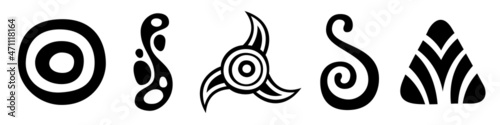 Abstract hand drawn icons s...