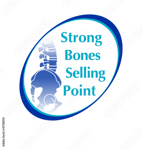 strong bones selling point graphic element