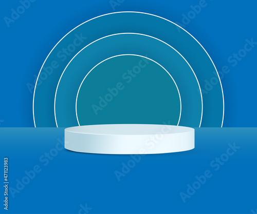 Modern product podium on the background Vector
