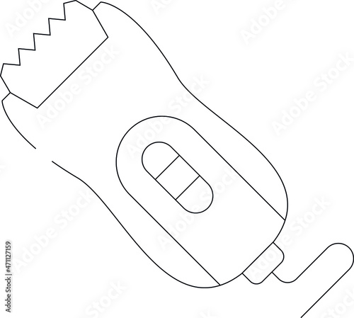 electronics and appliances icons trimmer and hair clipper