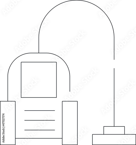 electronics and appliances icons vacuum cleaner and cleanner