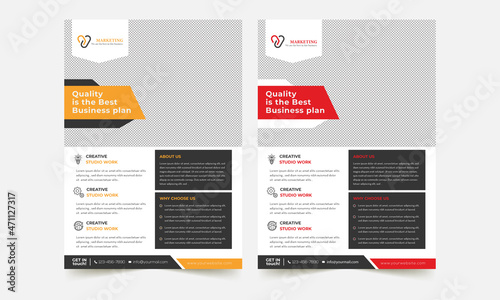Corporate Flyer Template | Corporate Design Template vector