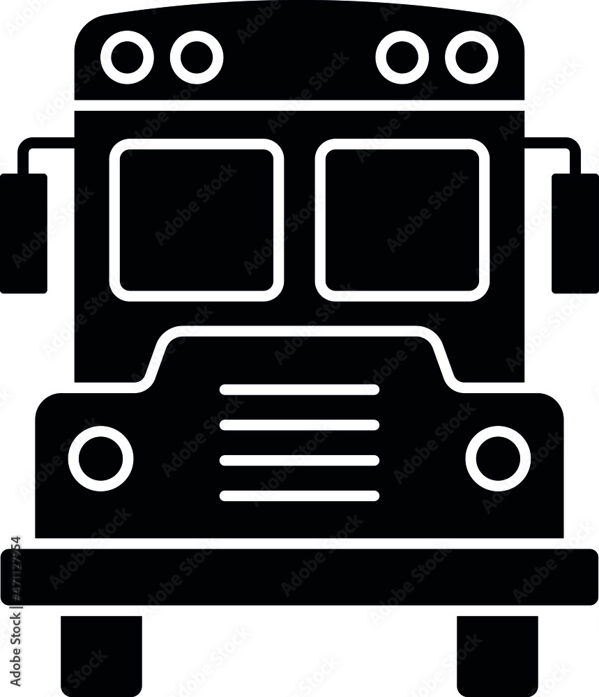 education icons school bus and transportation