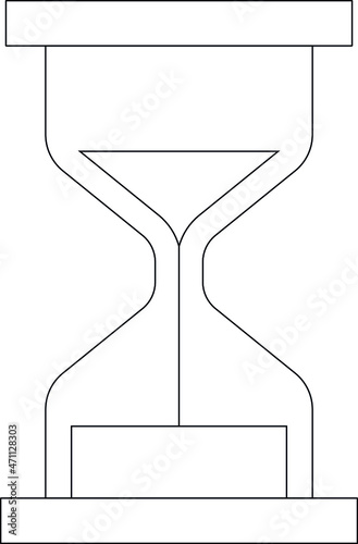 education icons sand clock  and clock