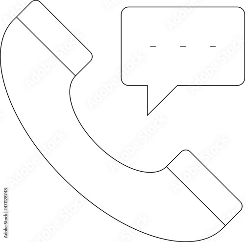 digital marketing icons hotline and landline
