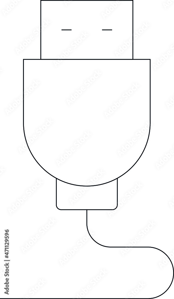 electronics and devices icons usb and plug electronics and devices icons usb and plug