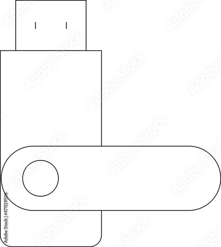 electronics and devices icons usb and pen drive