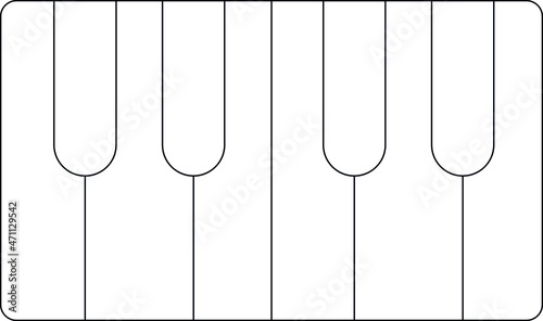 electronics and devices icons piano and keyboard