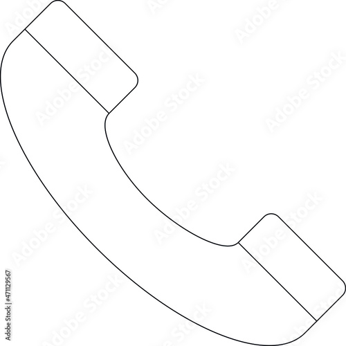 electronics and devices icons phone receiver and call
