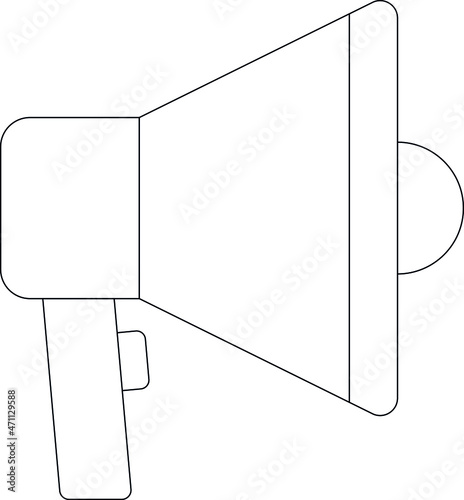 electronics and devices icons speaker and bullhorn