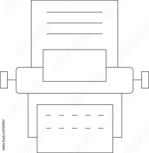 copy writing icons print and printer