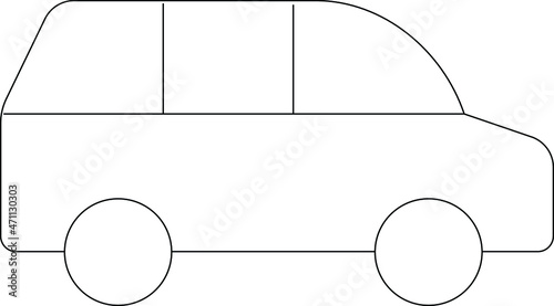 camping icons car  and van