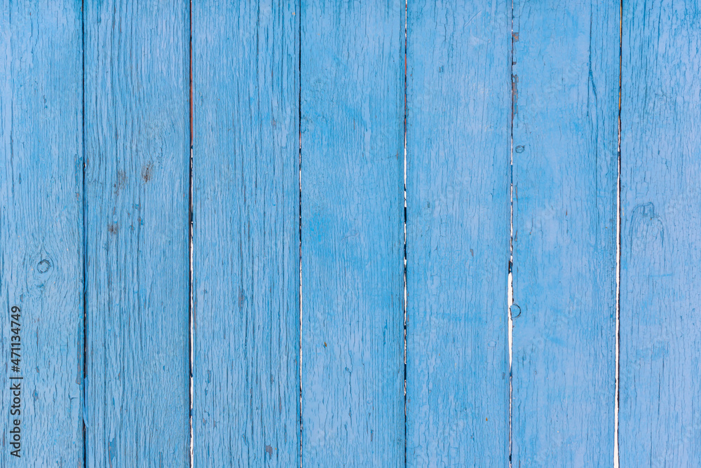 Wooden fence in blue for background and text (copy space). Wooden fence in blue for background and text (copy space).