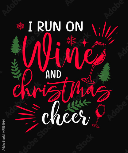 Wallpaper Mural I running on wine and Christmas cheer Torontodigital.ca