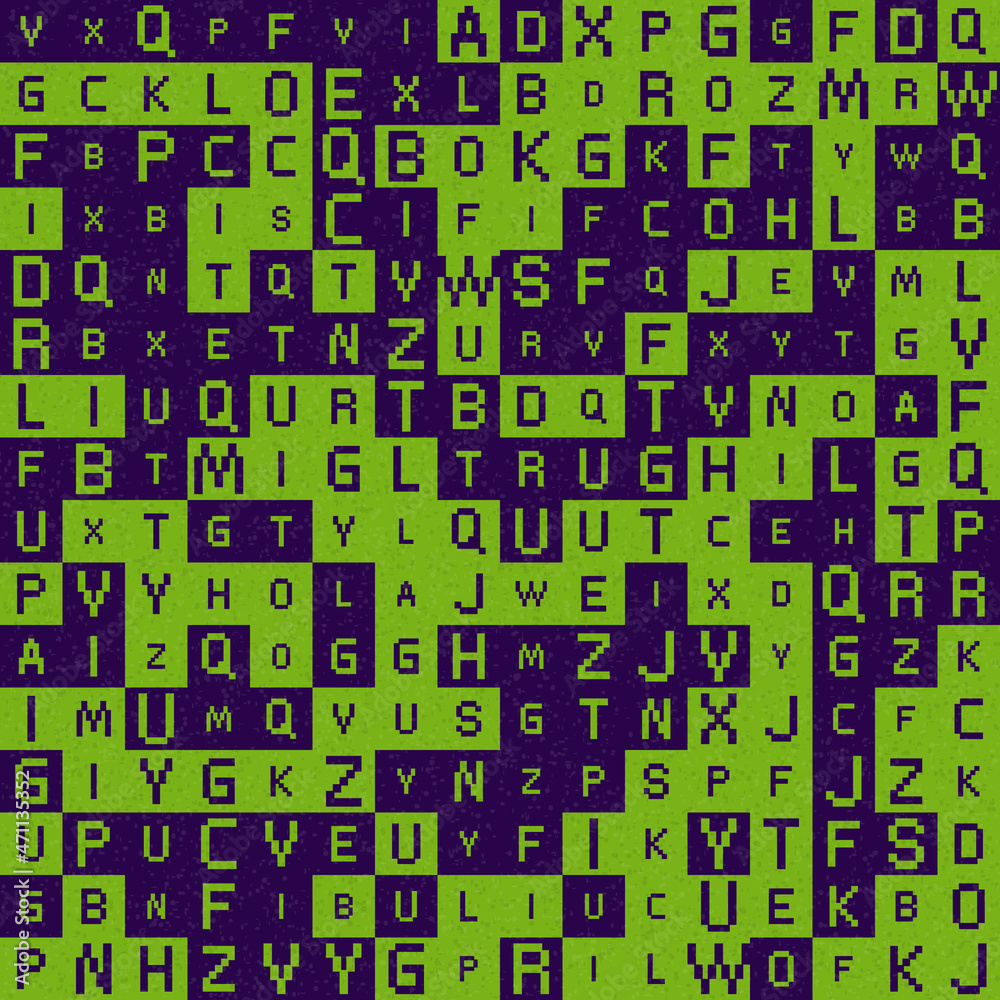 Abstract Geometric Pattern generative computational art illustration