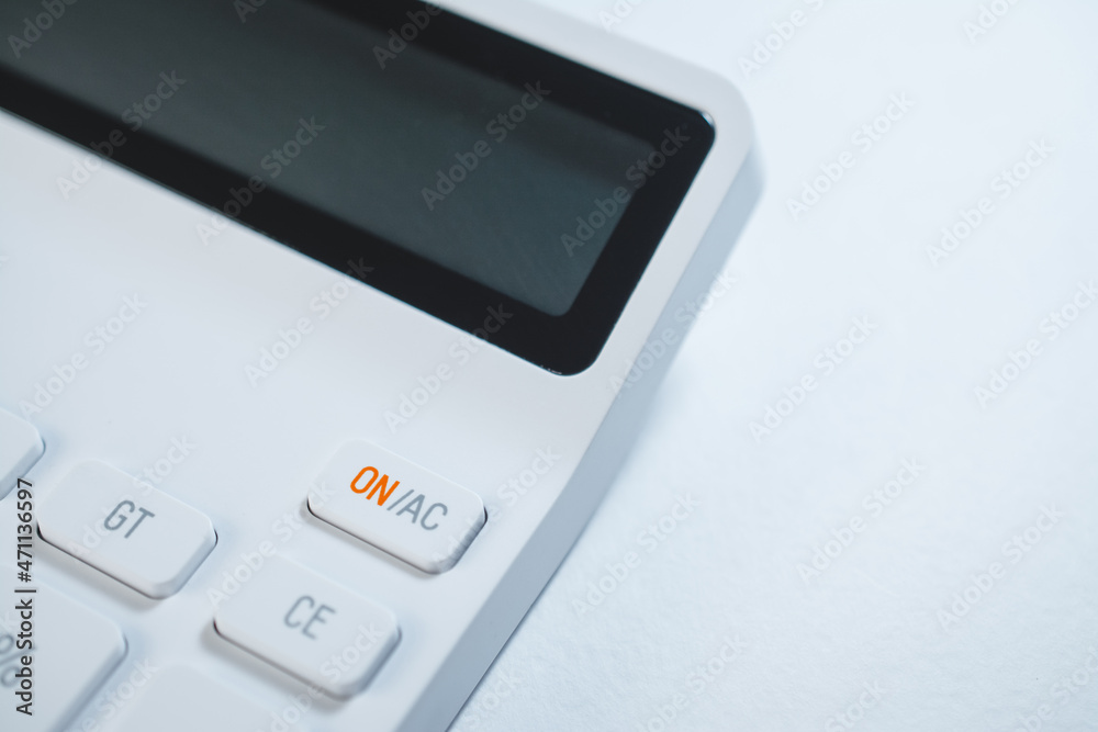 Calculator close business concept Calculator close business concept