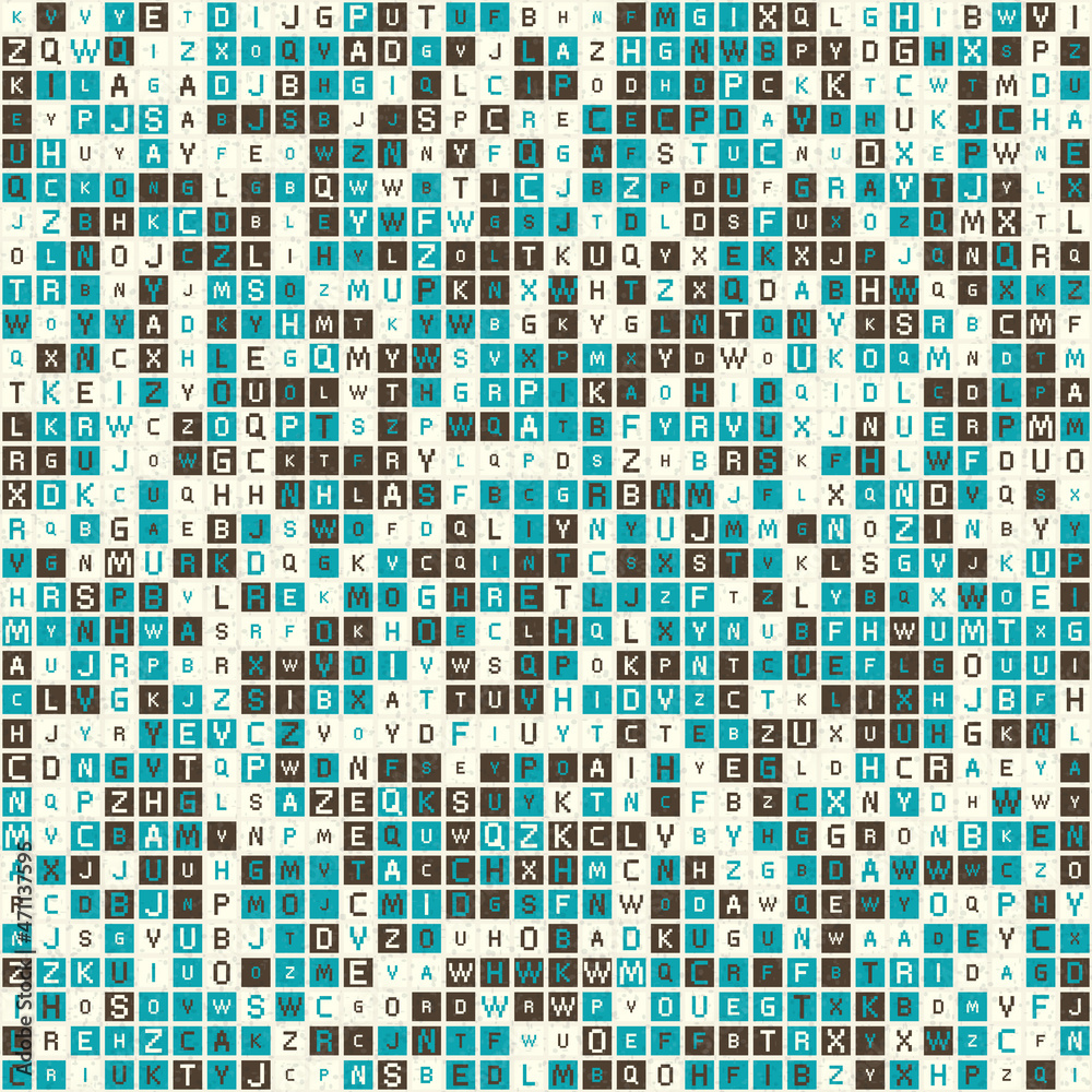 Fototapeta premium Abstract Geometric Pattern generative computational art illustration