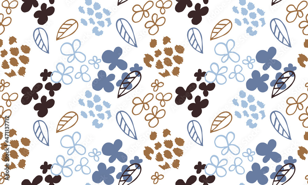 Fototapeta premium seamless floral pattern. vector illustration