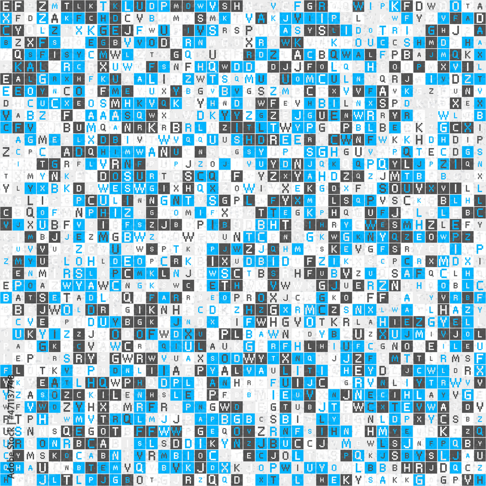 Fototapeta premium Abstract Geometric Pattern generative computational art illustration