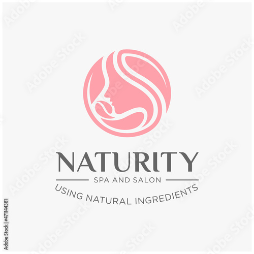 naturity beauty bade, stamp, emblem logo design inspirations