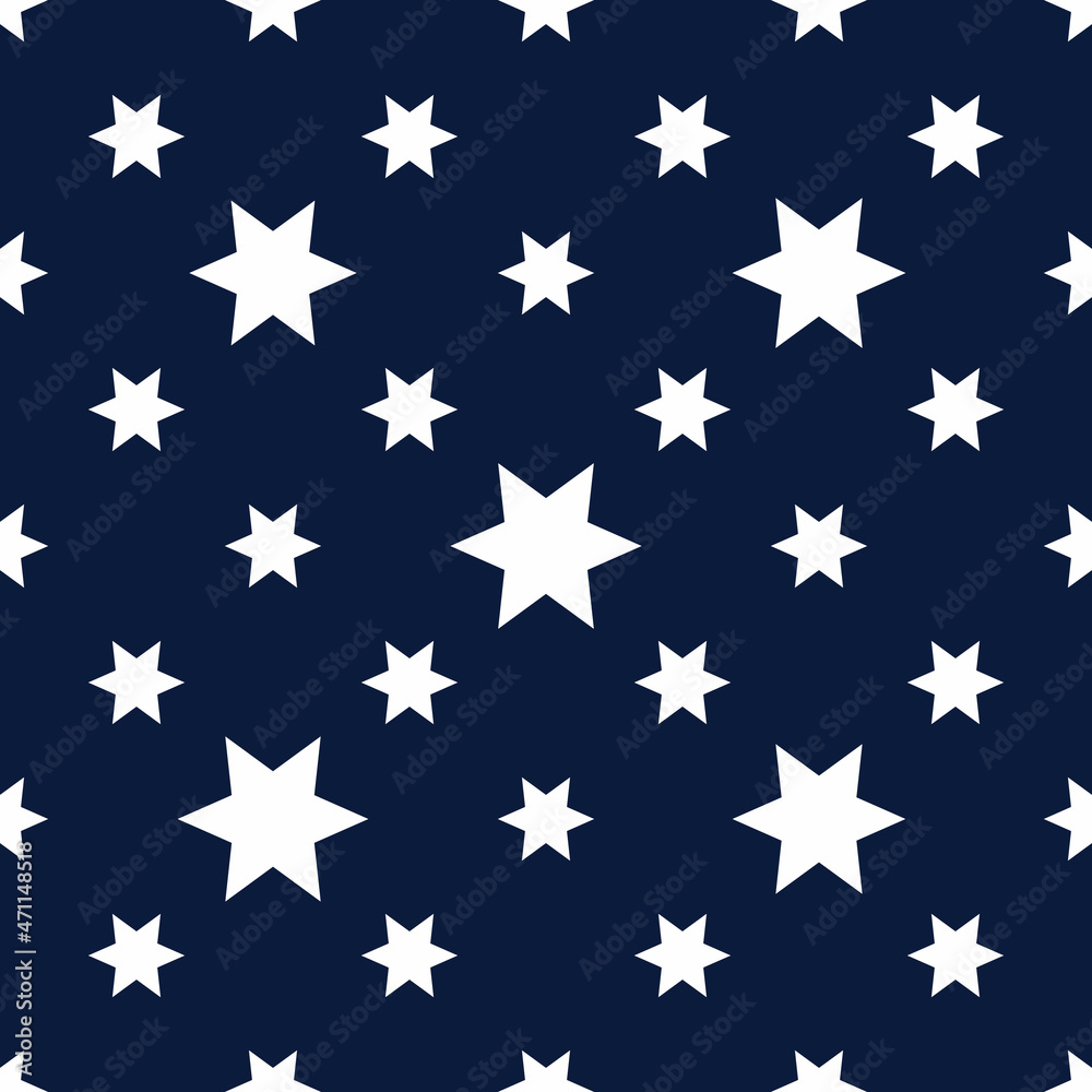 seamless pattern with stars on blue background. vector illustration seamless pattern with stars on blue background. vector illustration