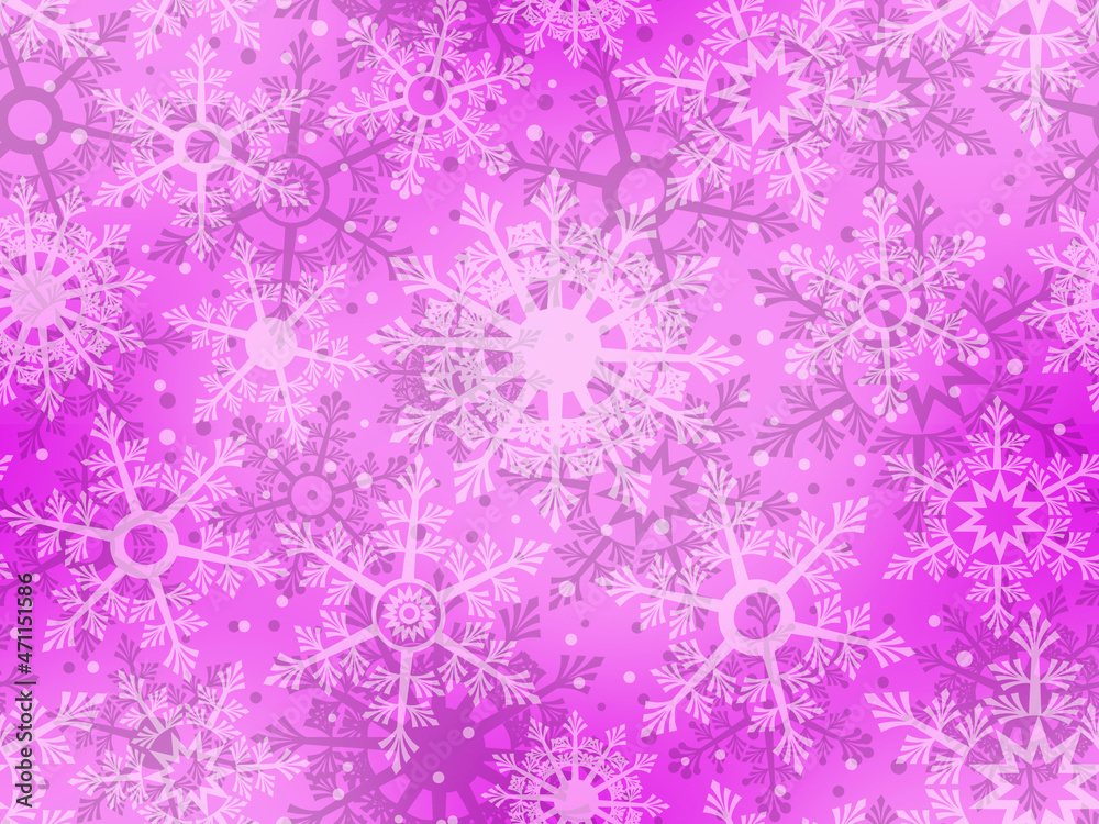Seamless purple pattern with snowflakes. Seamless purple pattern with snowflakes.