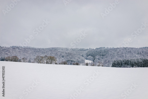 Snowy Landscape Winter Wonderland and Hills © kaicologne