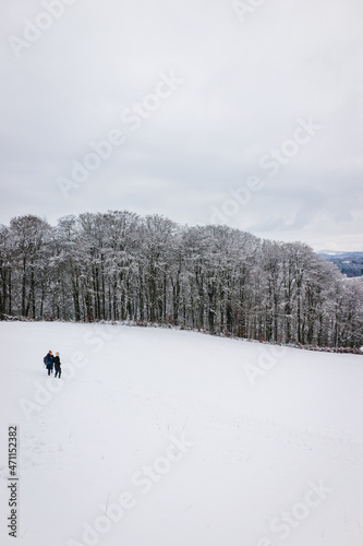 Snowy Landscape Winter Wonderland and Hills © kaicologne