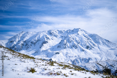                                                                    Landscape with snowy winter scenery of Tateyama in Tateyama Town  Toyama Prefecture  Japan.