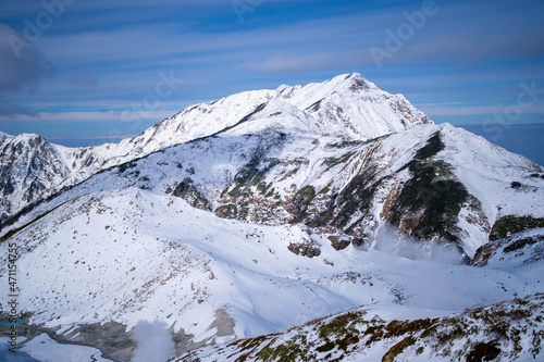                                                                    Landscape with snowy winter scenery of Tateyama in Tateyama Town  Toyama Prefecture  Japan.