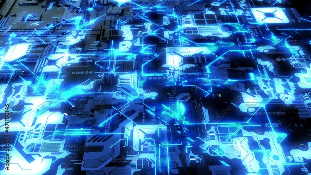 dynamic background on the theme of technology. dynamic background on the theme of technology.